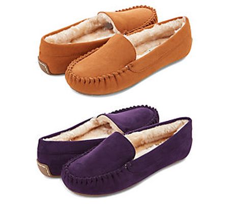 Floopi Microsuede Lily Moccasin Slip pers - Set of 2