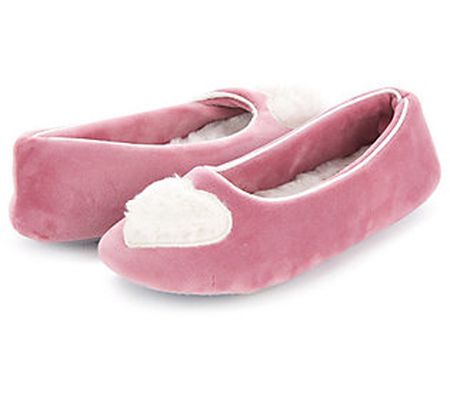 Floopi Women's Zoe Heart Ballerina Slippers
