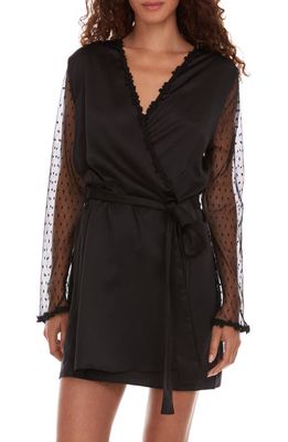 Flora Nikrooz Showstopper Robe in Black 