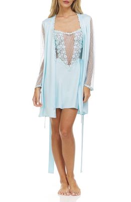 Flora Nikrooz Showstopper Robe in Light Blue
