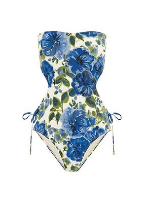 Floral Cut-Out One-Piece Swimsuit