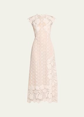 Floral Lace Pencil Dress