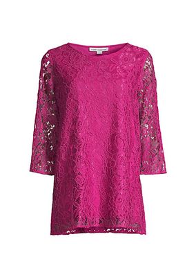 Floral Lace Tunic Top