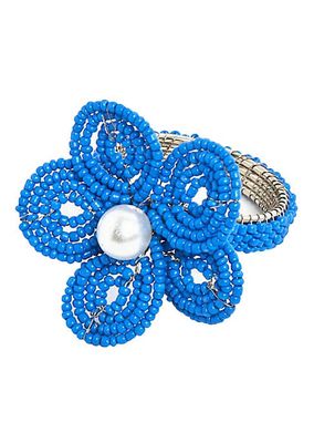 Floral Napkin Ring, Set of 4
