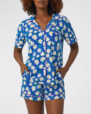Floral-Print Shortie Pajama Set