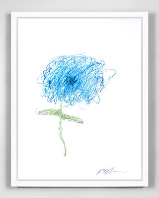 "Floral - Scribble Flower" Giclee by Robert Robinson