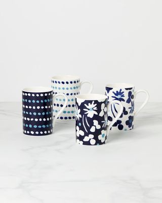 floral way 4-piece mug set