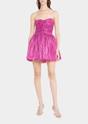 Florence Strapless Fit-&-Flare Mini Dress