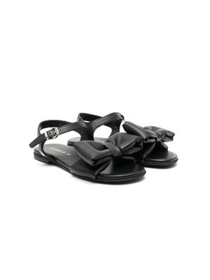 Florens bow-detailing leather sandals - Black
