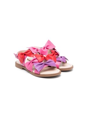 Florens colour-block bow sandals - Pink