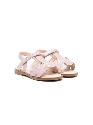 Florens glittered open-toe sandals - Pink