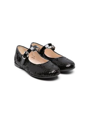 Florens sequin ballerina shoes - Black
