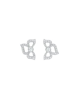 Florette Pave Diamond Stud Earrings
