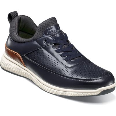 Florsheim Kids' Satellite Perforated Sneaker in Navy 