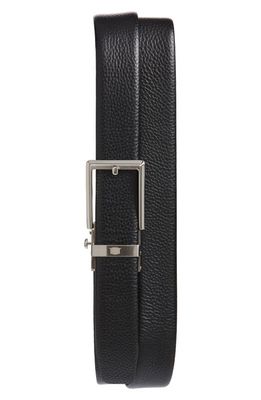 Florsheim Ratchet True Fit Leather Belt in Black