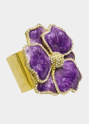 Flower Crystal Napkin Ring