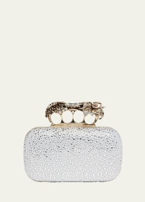 Flower Embellished Clutch Bag