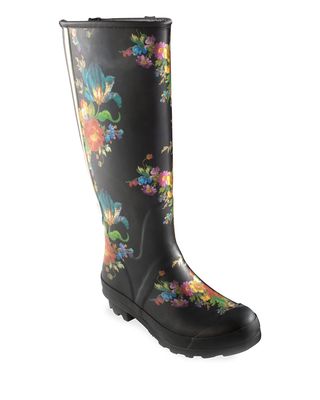 Flower Market Garden/Rain Boots, Size 6
