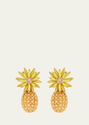 Flower Post with Cactus Drop Earrings