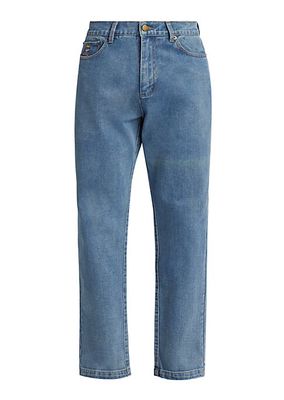 Flower Pots Five-Pocket-Style Jeans