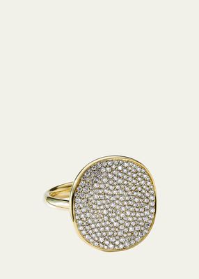 Flower Ring in 18K Gold with Diamonds