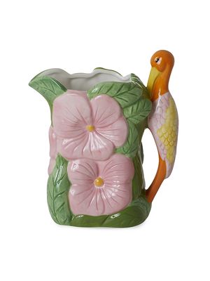 Flower Shape Ceramic Vase - Green