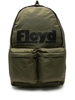 Floyd logo-print backpack - Green