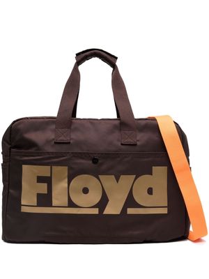 Floyd logo-print zip-fastening holdall - Brown