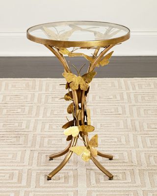 Flutter Away Butterfly End Table