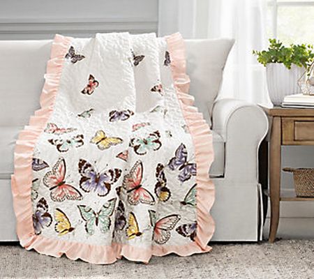 Flutter Butterfly Throw by Lush Decor