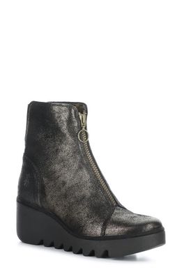 Fly London Boce Wedge Bootie in Graphite