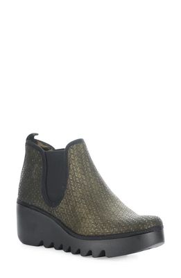 Fly London Byne Wedge Chelsea Boot in 015 Olive Rames