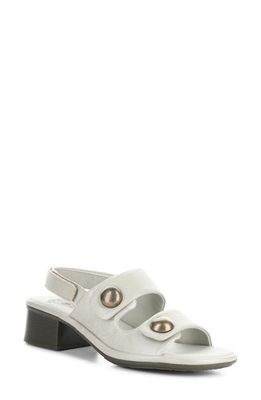 Fly London Ebla Slingback Sandal in 003 Silver Borgogna
