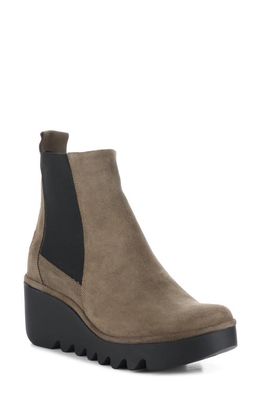 Fly London Fly Long Bagu Wedge Chelsea Boot in Taupe Oil Suede at Nordstrom, Size 11Us