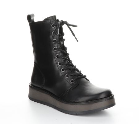 Fly London Leather Side Zip Boots-Rami-L