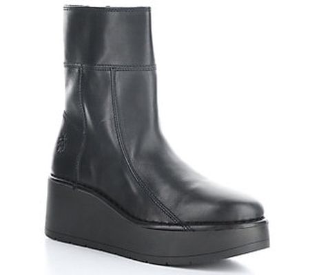 Fly London Leather Wedge Boots - Hann