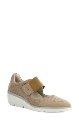 Fly London Naje Wedge Pump in 003 Sand Cupido