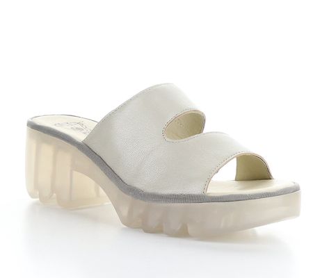 Fly London Patent Leather Wedge Sandal - Tech