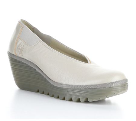 Fly London Patent Leather Wedge - Yoza