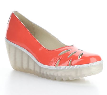 Fly London Patent Leather Wedge - Yubi