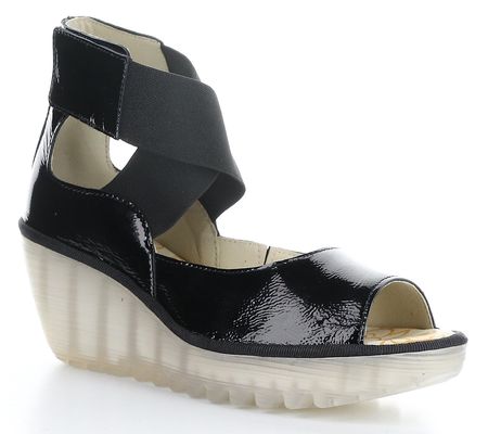 Fly London Patent Leather Wedges - Yefi