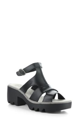 Fly London Tawi Strappy Sandal in Black