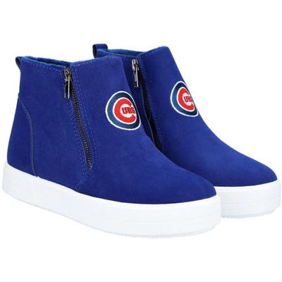 FOCO Chicago Cubs Wedge Sneakers in Blue