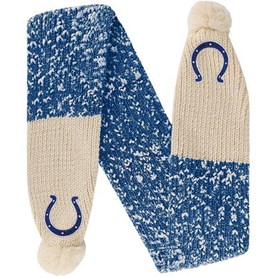 FOCO Indianapolis Colts Confetti Scarf with Pom in Blue