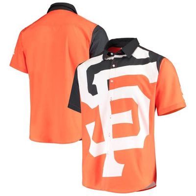 FOCO Men's Orange San Francisco Giants Big Logo Button-Up Shirt