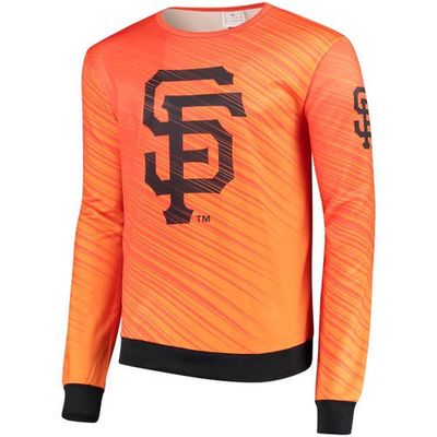 FOCO Men's Orange San Francisco Giants Static Rain Pullover Sweater