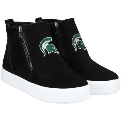 FOCO Michigan State Spartans Wedge Sneakers in Black