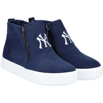 FOCO New York Yankees Wedge Sneakers in Navy