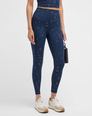 Foiled Spacedye Caught In The Midi High-Waisted Leggings