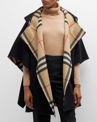 Foldover Cashmere Cape